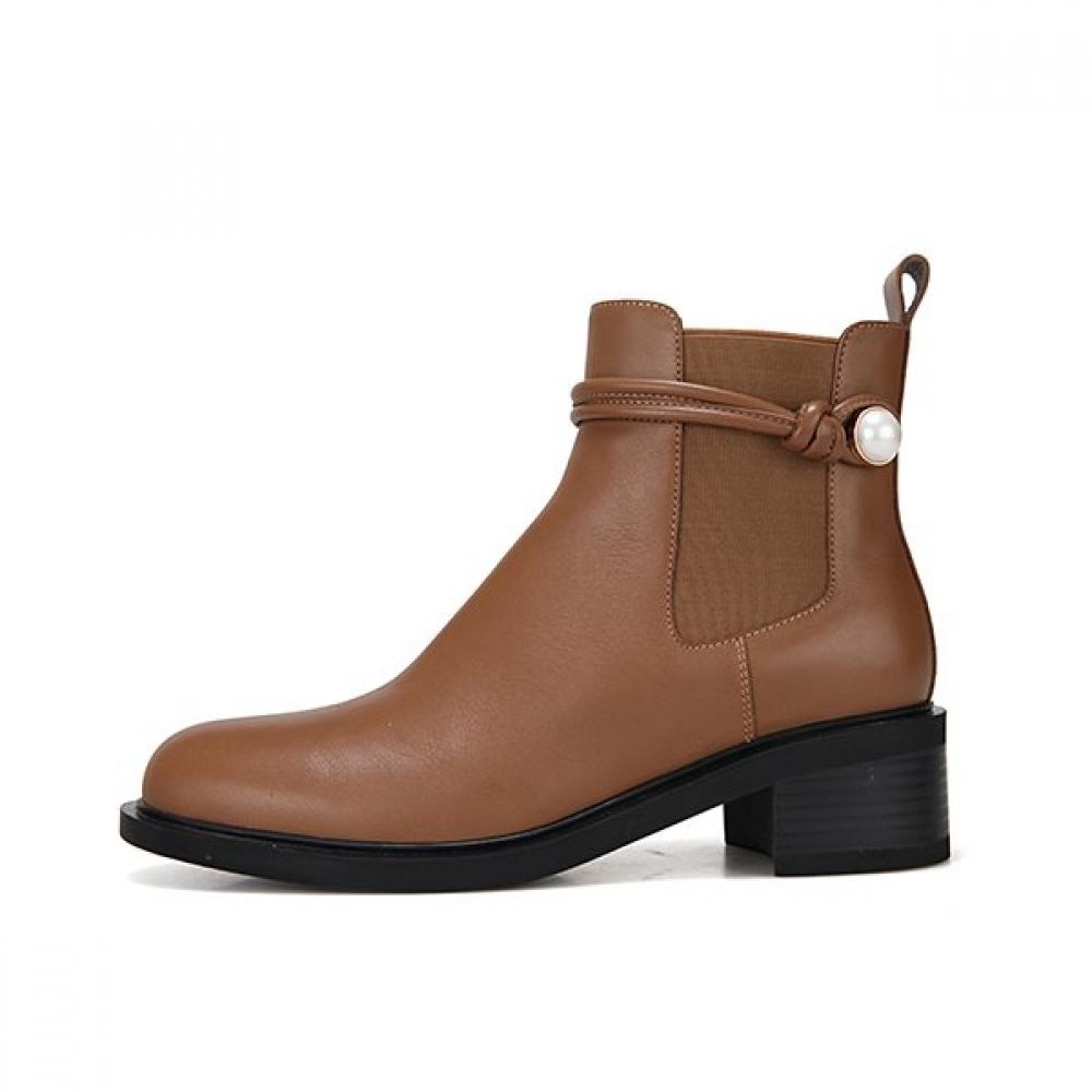 Barbara Leather Jewelry Pearl 5cm Ankle Boots Bbg863be