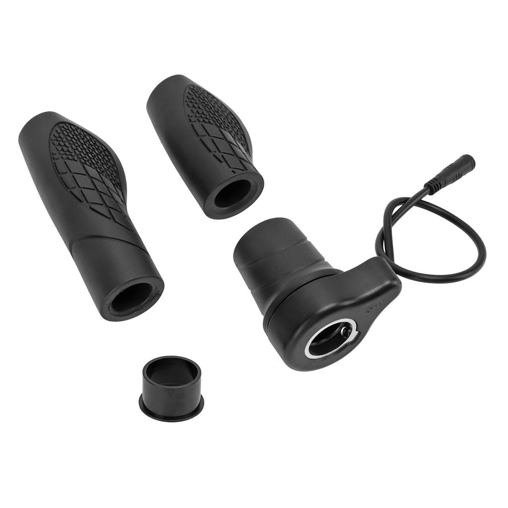 Electric Bike Left Side Half Handle Rubber ABS Metal 76X Half Twist Throttle Grip Fit for Bafang