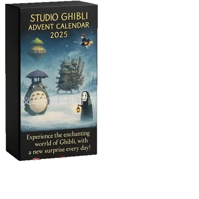 New Classic Studio Ghibli Anime Christmas Advent Calendar Toy Figure Collectible Items Animation Derivatives Cosplay Accessories