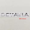 3D ABS Chrome Black Logo Octavia Emblem Letters Car Rear Trunk Badge For Skoda OCTAVIA 1 2 3 4 A5 A7 MK3 Sticker Accessories
