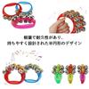 Shantia Ring Bells, Hand Bells, Musical Instruments, Karaoke, Dance, Parties, Percussion, Bear Bells, 5 Colors, Set of 10