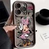 Pink Minnie Mouse Phone Case For iPhone 17E 11 12 13 14 15 16 17 Pro Max Fundas 17 Air Plus 16e Mini Silicone Back Cover