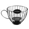 Coffee Capsule Storage Basket Fashionable Home Use Decor Shelf Classic Style Coffee Pod Organizer Holder Stand Container For Home Use Cafe Hotel