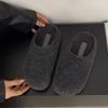 Platform Women's Cotton Slippers Flats Fashion Mules Shoes Winter Suede Snow Boots   Brand Flip Flops Cozy Mujer De Botas