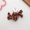 Kawaii Coffee Flower Bow Scrunchie Child Girl Kids Cute Elastic Hair Rubber Band Accessories Tie Hair Ring Rope Holder Headdress