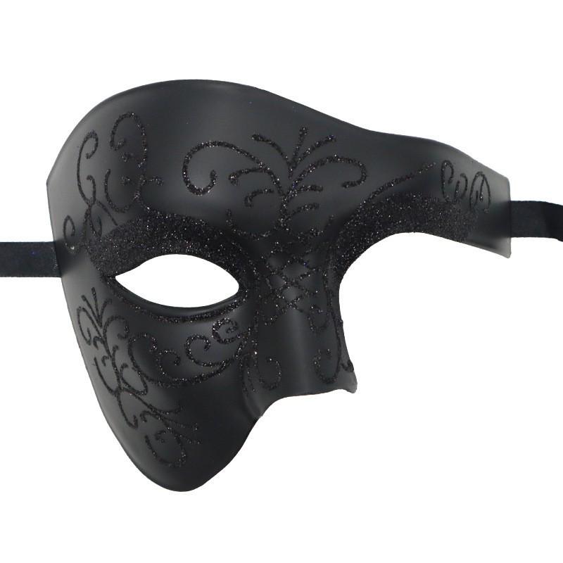 Halloween Retro Men’s Warrior Half-Face Mask: Italy, Venice, Rome, Egypt & Ancient Greece Style.