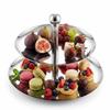 Polished Surface Serving Platter Double Layer Structure Storage Tray Display Tray  Dessert Display