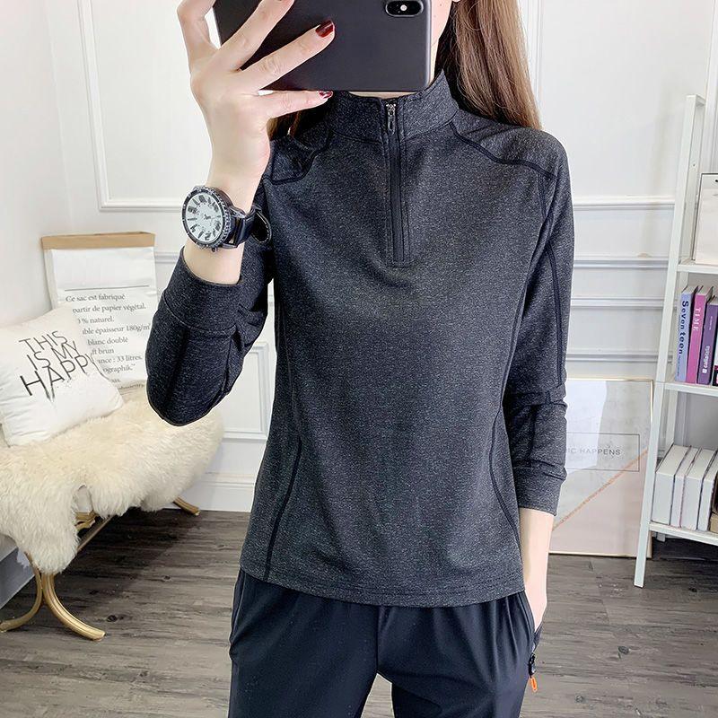 Breathable and Lightweight Outdoor Quick-Drying Women's Running Sports Long-Sleeved T-Shirt