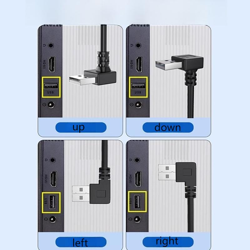 USB3.0 adapter male to female 90-degree right-angle USB elbow to connector L-shaped USB cable male to female converter