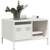 VidaXL Coffee Table White 68.5x50x43.5 Cm Cold-rolled Steel 851285