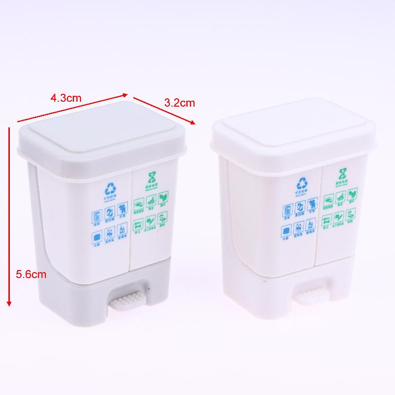 Doll House Mini Kitchenware Model Mini Classified Trash Can Shooting Scene Props