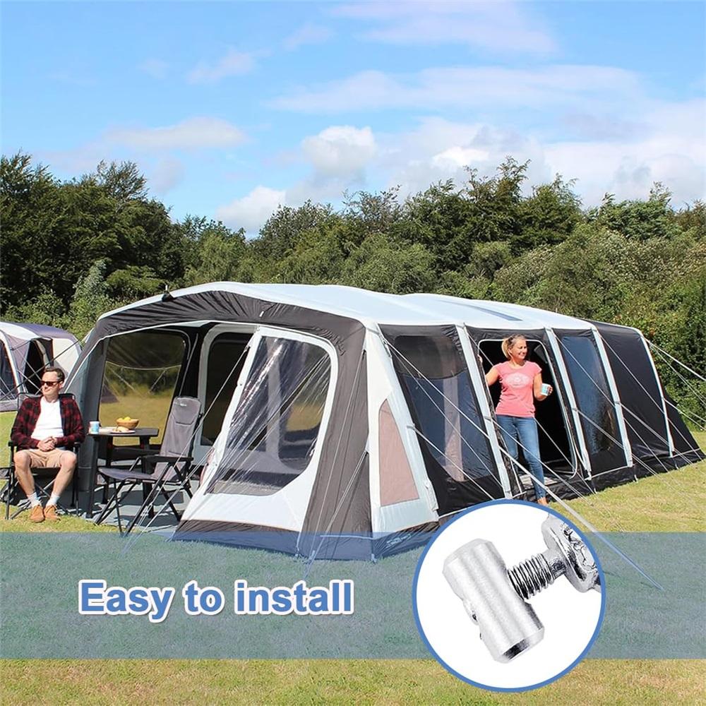 Pack Of 8 Awning Track Stopper, 304 Stainless Steel Awning Stopper For Pipe Track, Caravan, RV, Camper, Boat