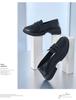 2025 Comfortable Women's Chunky Heel Loafers: Thick-Soled, Soft Leather Slip-On Work & Casual Shoes