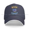 Cassette Solid Color Baseball Caps Peaked Cap Tape Never Forget Sun Shade Hats Unisex Women