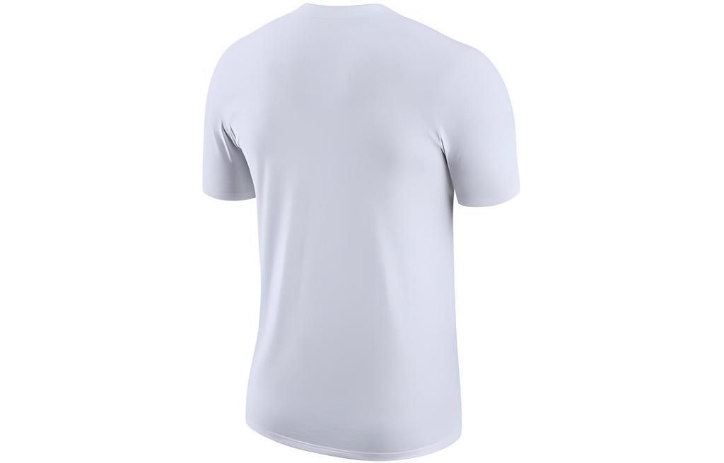 Nike T Shirts Men's White Crew Neck Moderate Straight Fit CT9445-100
