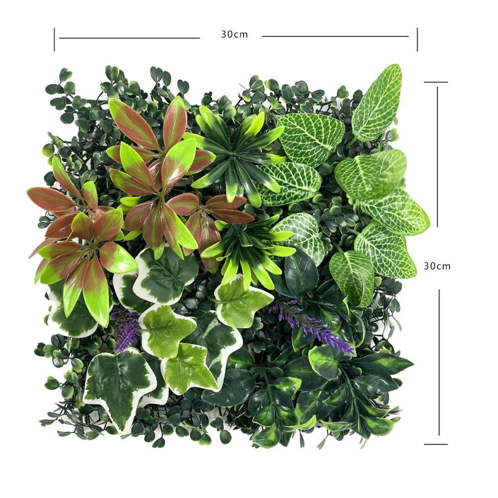 DIY Artificial Plant Wall Panel Sunflower Artificial Fern Grass  Background Wall Decoration