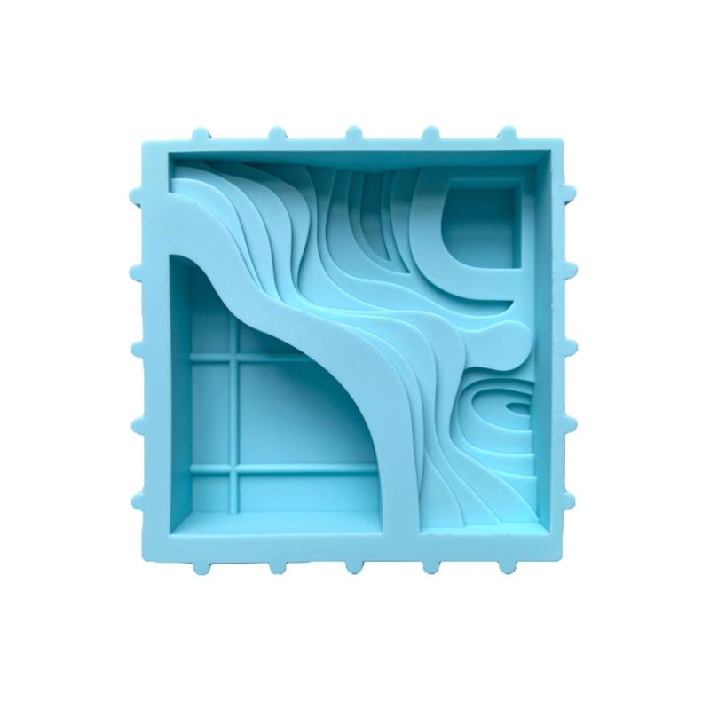 

Square Terrace Flowerpot Epoxy Silicone Mould Silicone Potting Mould DIY Concrete Cement Gypsum Flower Pot Handmade Making синий
