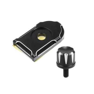 Hihaha Harley Motorcycle Seat Bolt Screw and Knob Cover for Davidson Softail Sportster 1996-2003