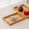 Nordic-Style Rectangular Bamboo Tray for Tea Cups