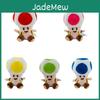 Super Mario 17cm Toad Plüschtier Mit 5 Bunten Sitzenden Pilzfiguren