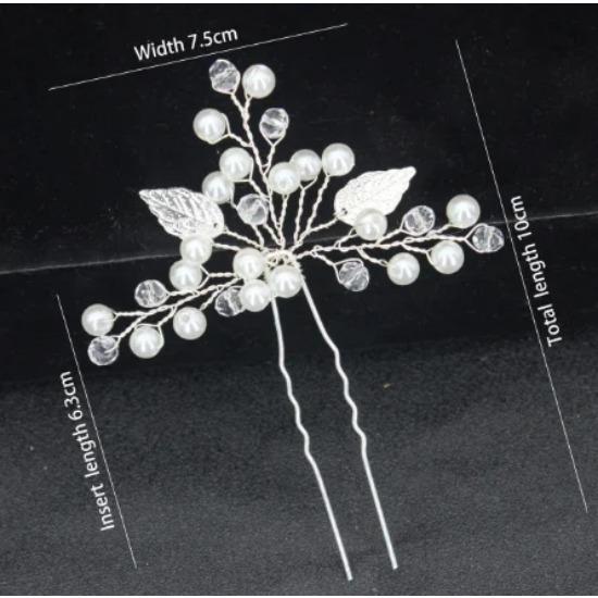 Women U Shape Hair Clips Bobby Pins for Women Girls Brides Hairstyling Tools Accessories Crystal Pearl Hairpins Metal Barrettes