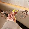 Round Eyeglasses Women Men Computer Anti Blue Light Glasses Frames Transparent Optical Fake Eyeglass Student Myopia Frame Oculos