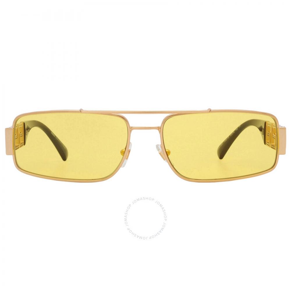 

Versace Yellow Mirror Rectangular Men s Sunglasses VE2257 1002C9 60