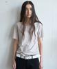 MILLO WOMEN Soft Binding Boat Neck T-Shirt [Light Beige]