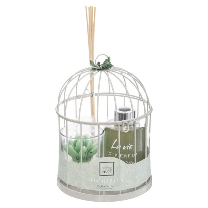 Coffret cage avec diffuseur et bougie "Instants volés" Atmosphera