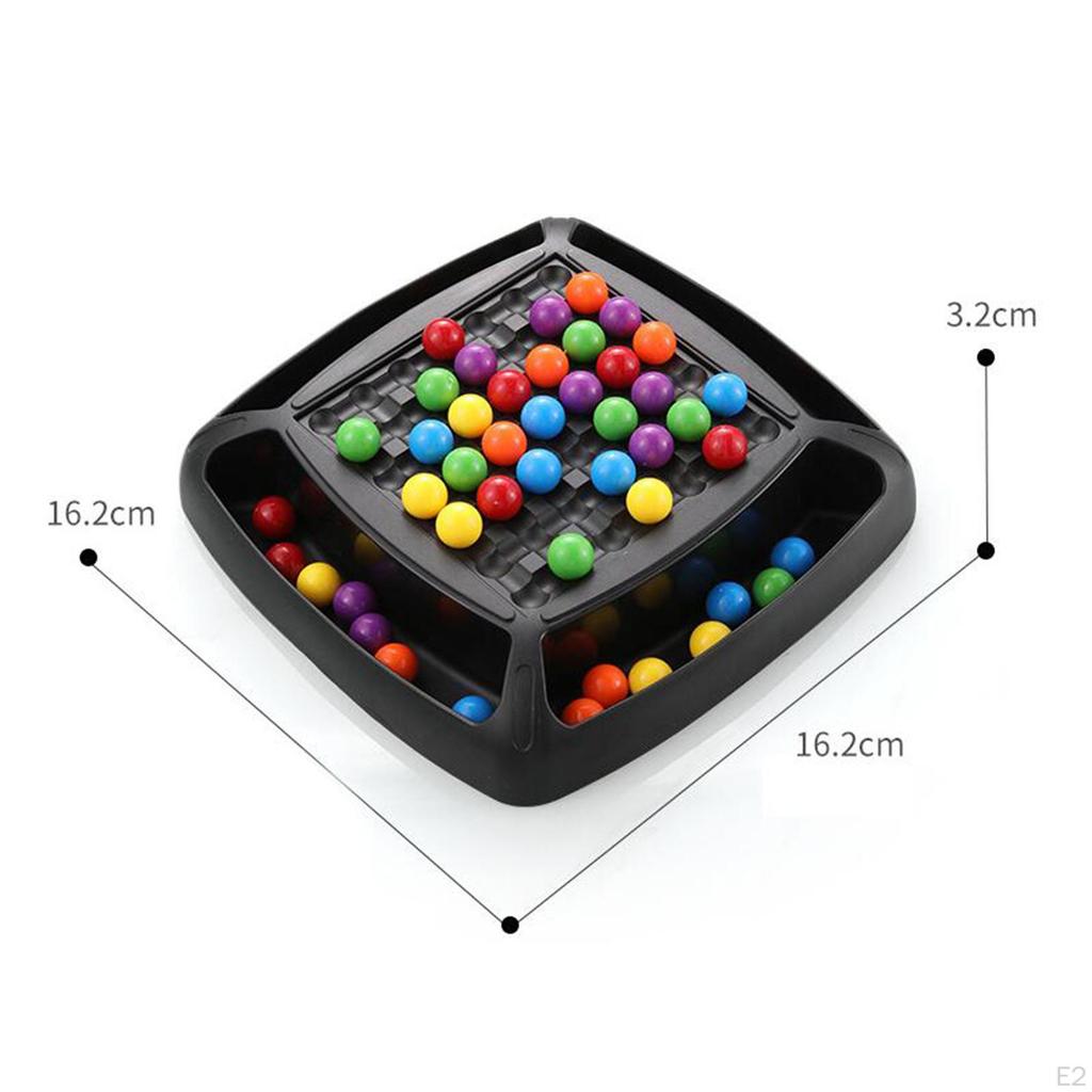 Beads Game Colorful Matching Rainbow Ball for Early Education Exercise Logical Thinking Improve