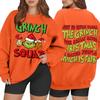 Women's Casual Fashion Long Sleeve Christmas Printed Round Neck Sweatshirt Top