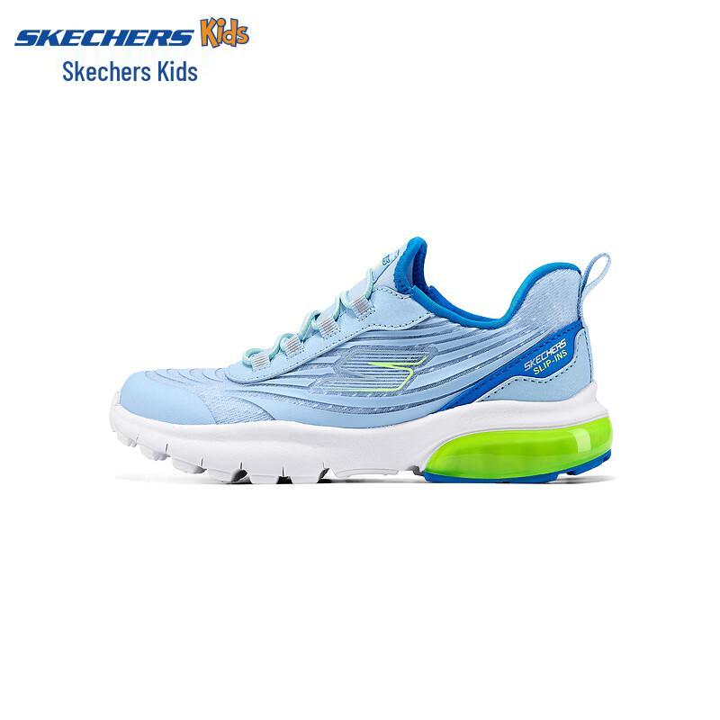 Детские спортивные слипоны Skechers с сетчатой вставкой и подсветкой 36