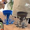 1pc Manual Push- Beverage Dispenser with Stand - No Required Wine & Beer Server for Parties,Weddings, Bars - Washable Drink Dispenser (No Assembly)