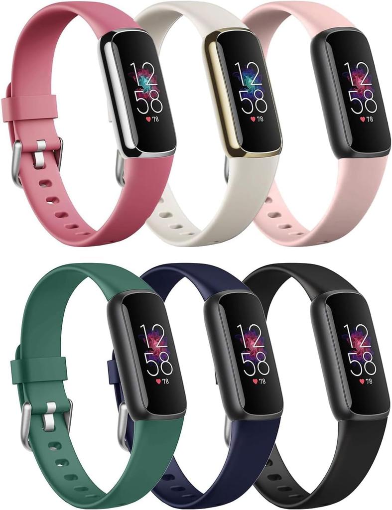 Soft Silicone Band For Compatible Fitbit Luxe Wrists Waterproof Replacement Sport Smart Watch Strap Adjustable Accessories New