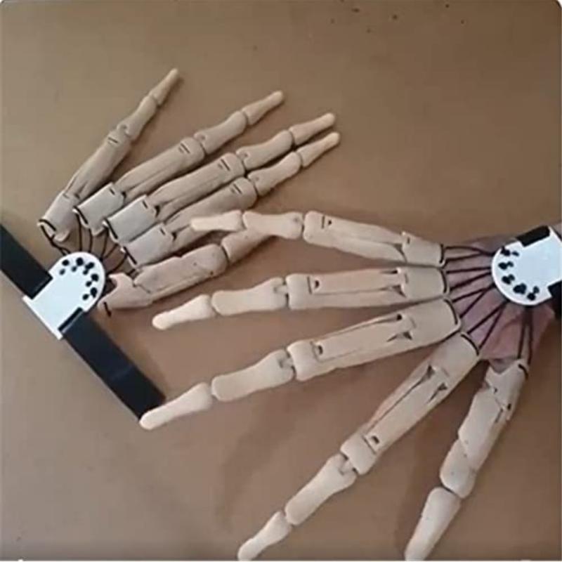 Degete articulate de Halloween Scary Degete false Mâinile scheletului Realistic Groază Fantoma Gheare Recuzită Cosplay Echipament Mănușă pentru degete