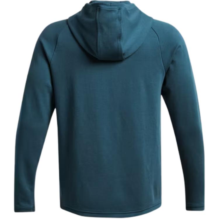 Under Armour Double Knit Zip Comfort Hooded Long Sleeve Jacket Men Jacket Mineral-Blue 1379659-414