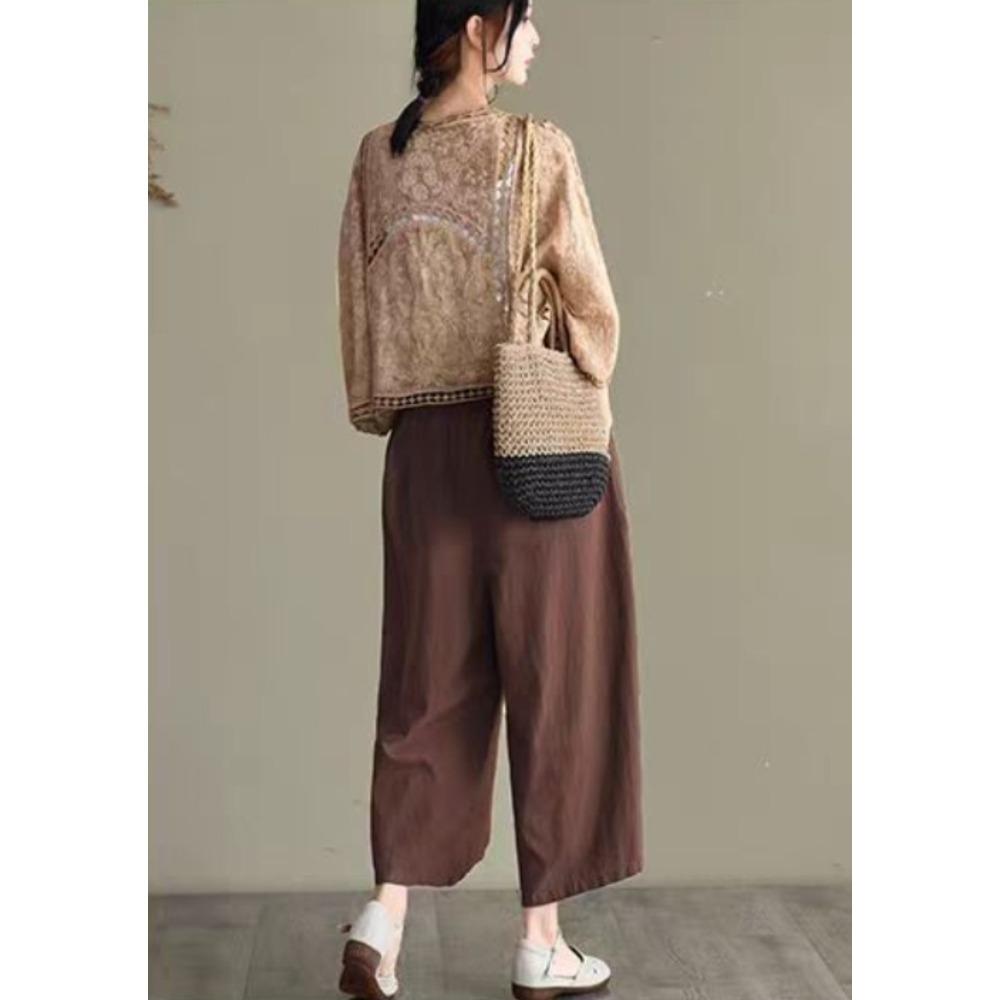 DX- MS64-Spring and Summer Cotton Embroidery Lace Cardigan Short Bat Sleeve Loose Shawl 7 Split Sleeve Air Conditioner Sunscreen Clothes Cover Female