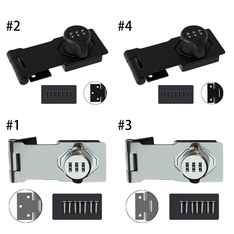 3-Digit Combination Locks Zinc Alloy Password Drawer Locks Mechanical Dial Cabinet Security Cam Lock Easy To Install