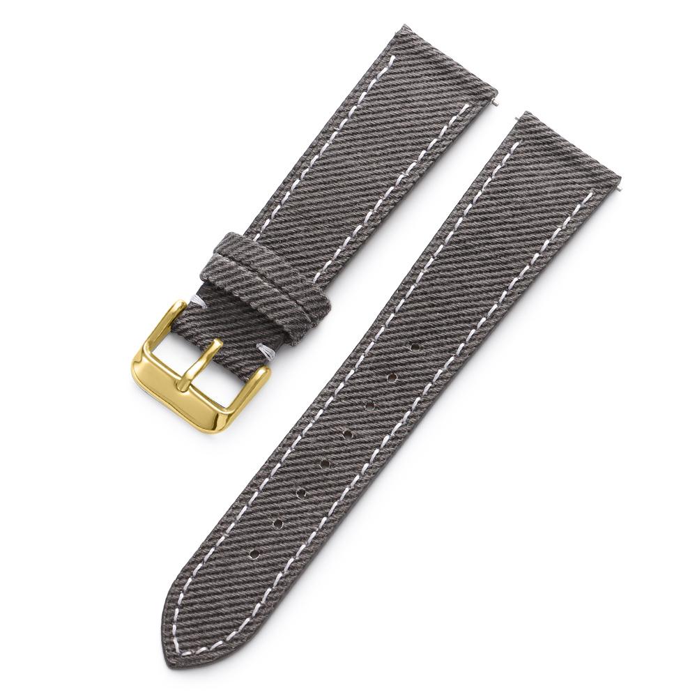 Nylon Leather Watch Band 18mm20mm 22mm Black Gray Brown Canvas Universal Soft Watchband Business for Men Women Watch Accessories