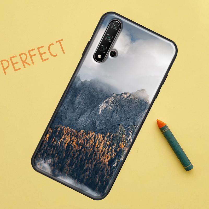 Beautiful Mountain Forest Nature For Huawei Nova 10 9 SE 11 Pro 12i 11i 8i Y60 Y70 Y90 Y61 Y91 Y72 Y73 P20 P40 P30 Lite Case