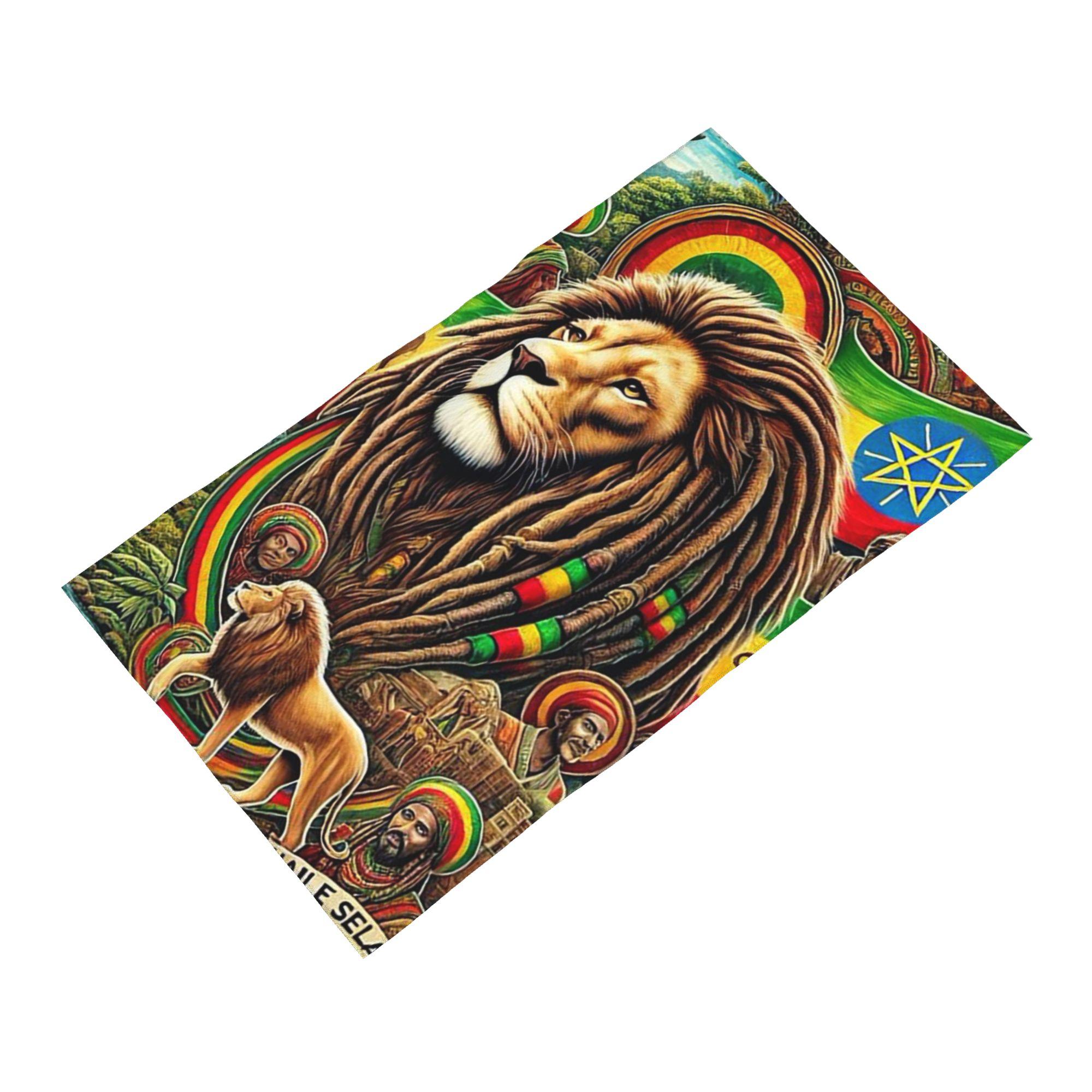 Ka Chen Muxi White Rastafarian Amaiquina Reggae Rasta Lion Street Skullies Soft Face Towel Quick Dry Pool Bath Cotton Towels Breathable