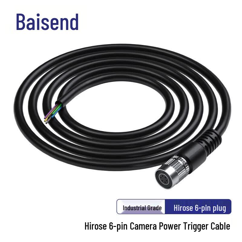 Bosende 6-Pin Hirose Industrial Camera Power & Trigger Cable 0.5m