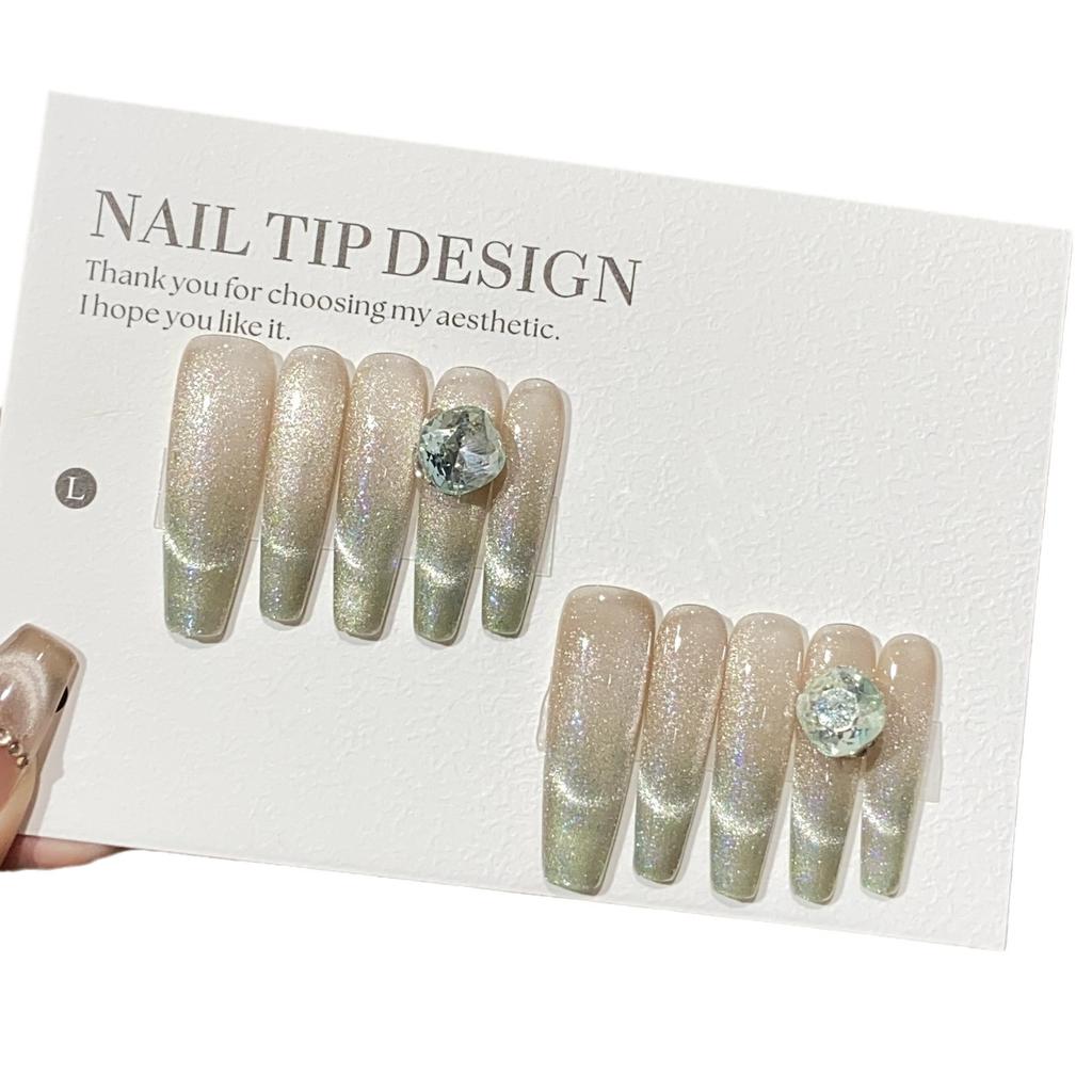 Enkel Handgjord Gradient Tunnnande Leende Kattöga Kvalitet K9 Diamant Champs Elysees Bärbar Pansarfilm