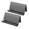 Stainless Steel Business Card Holder Professional Business Mental Case Rack Open Design Desktop Organizer for Office Desk