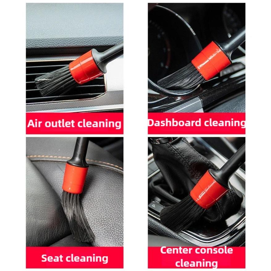 Autoputzbürsten-Set Automotive Detailbürsten für Auto-Innenraum-Detailing Bürstenset Felgenreinigungsbürste Kunststoff