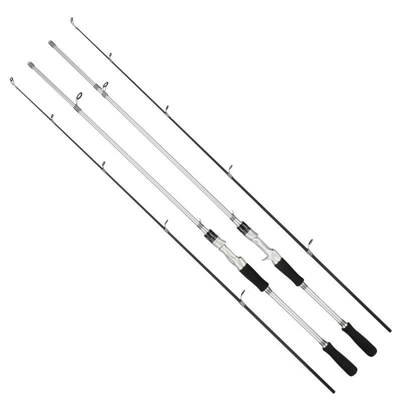 Adjustable Carbon Lure Rod with Gun Handle - Medium Light Weight, Straight Handle, Makou Leiqiang Rod for Casting Fishing.
