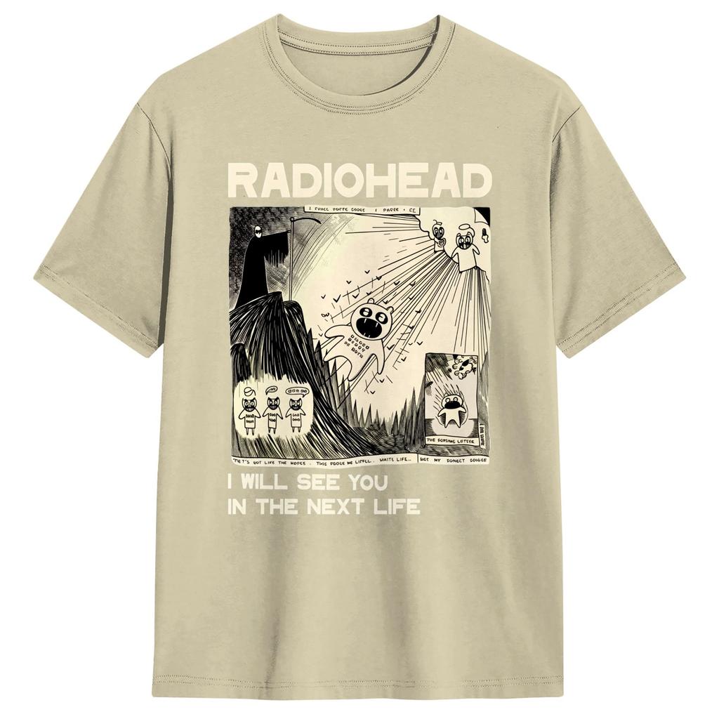 1994 Radiohead Band Ok T-Shirt Sommer Streetwear T-Shirts Baumwolle Trendiges Cooles T-Shirt Für Paar Freizeit-T-Shirts
