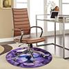 1pc Anime Cartoon Design Round Carpet  Office Chair Mat, NonSlip Rug for Home Decor