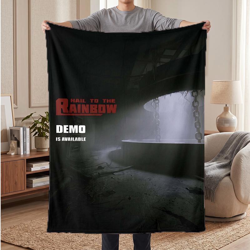 Hail to the Rainbow (1) Soft Warm Flannel Blankets Comfortable Blanket for Home Decoration Gifting
