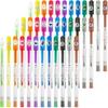36 PCS Scented Glitter Color Gel Pen Smooth Writing Stationery Kit Cute Smell Good Fruit Flavors Coloring for Girls Kids Art Crafts School Stocking